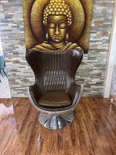 komfortable Luxussessel Exclusiv Designer Luxus Sessel Vintage Aluminium Leder