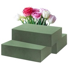 3 Floral Foam Blocks, Flower Arranging Supplies, for Fresh Artificial Flowers