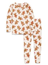 New Old Navy Two Piece Gingerbread Men Holiday PJS Pajamas Set Size 5T NWT