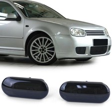 LED Lightbar Seitenblinker Schwarz Smoke Paar für VW Golf 3 + 4  Bora  Lupo  Up!