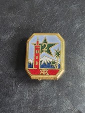 Réduction AFN . 2° RTM - 2° Régiment de Tirailleurs Marocains ( émail )