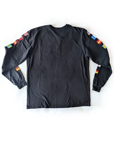 Camiseta Para Hombre Grande CHEMISTRY NASA Vintage Manga Larga Espacio con Banderas Foto 2 de 4