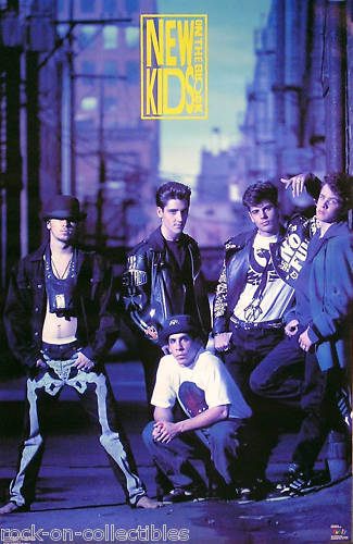 New Kids On The Block 1990 Step By Step Original Store Promo Poster II