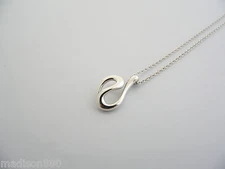 Tiffany & Co Wave Necklace Peretti Open Pendant Charm Chain Surf Sea Gift Love
