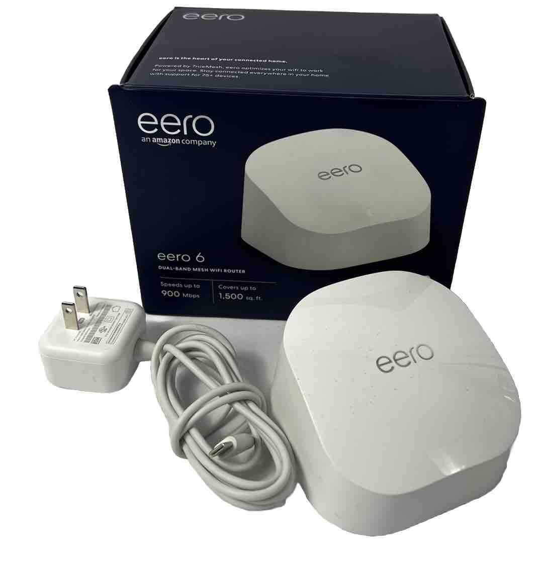 Eero 6 Mesh WiFi Router Gateway (N010001) - White With Box