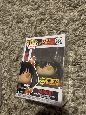 Funko POP! Animation: Fire Force #983 Tamaki Figure w/Protector, GITD Hot Topic 