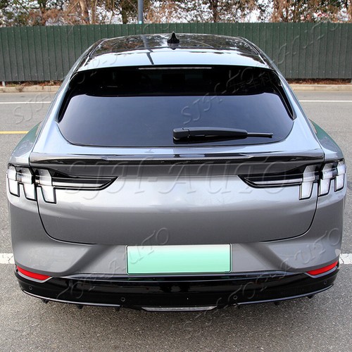 Real Carbon Fiber Rear Trunk Spoiler Lip Wing FOR Ford Mustang Mach-E 22~24 G - Imagen 3 de 13