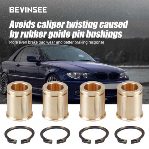 Front / Rear Brass Brake Caliper Guide Bushings For BMW E36 E46 E90 M3 M5 Z3 Z4 - Picture 3 of 11