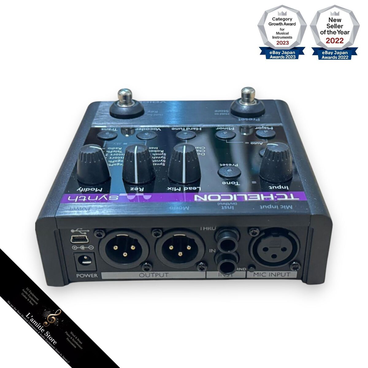 TC-Helicon VoiceTone Synth Vocal Effects Processor Pedal TC-Helicon VoiceTone Synth Vocal Effects Processor Pedal