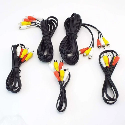 Cable de línea de audio AV video de 0,5 M/1 M/3 M/5 M RCA macho a hembra para reproductor de DVD - Imagen 3 de 7