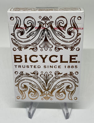 BICYCLE BOTANICA PLAYING CARDS DECK MAGIC TRICKS POKER USPCC WHITE COPPER NEW