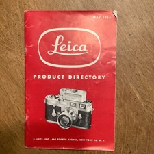 Original Leica Product Directory Book Booklet Brochure May 1956