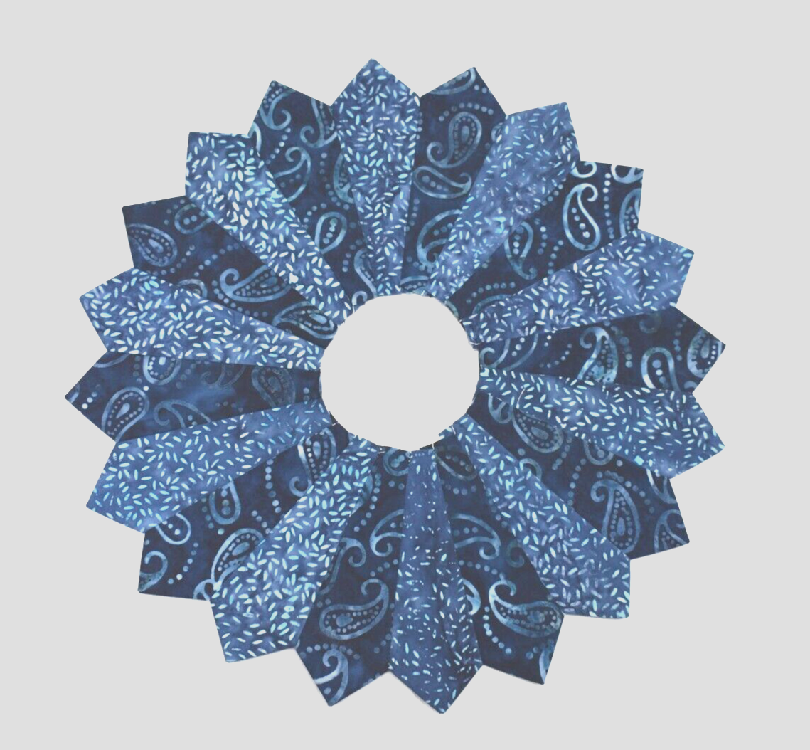 FADED DENIM BATIKS DRESDEN CIRCLES