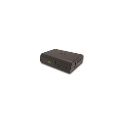 Digiquest Mini Decoder DVB-T2 XSD2.1 – Full HD, HEVC, Display Orario, Telecomando 2in1, CEC E Alimentazione 12V