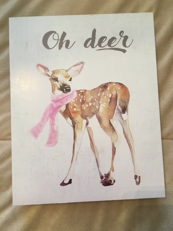 BRAND NEW OH DEER WALL ART