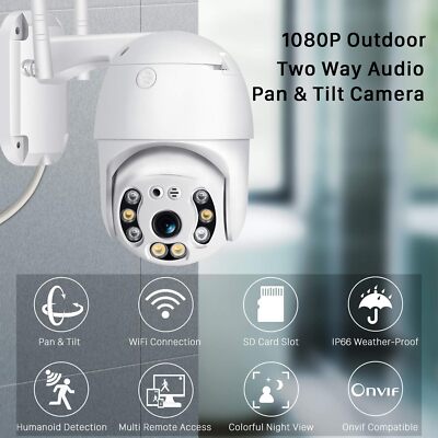Camara De Seguridad WIFI Inalambrica 355° Para Casa Exterior HD
