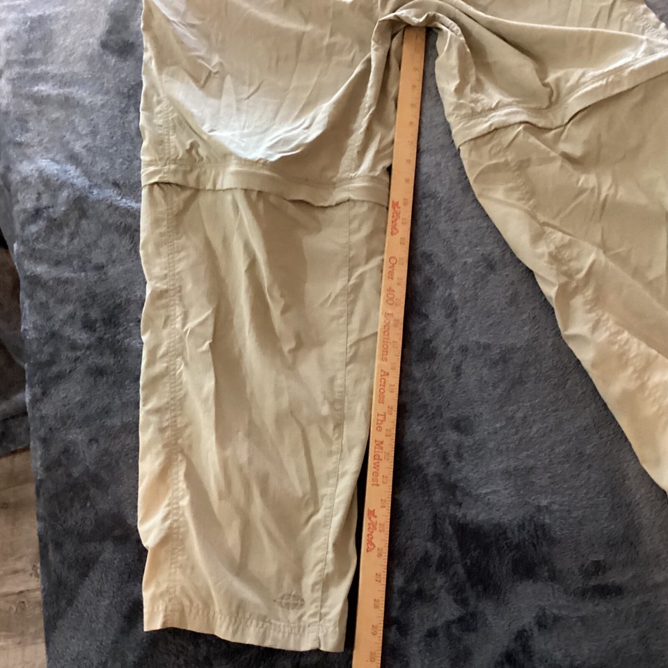 ExOfficio Insect Shield Hiking Pants Shorts Convertible Bugs Away 40x32