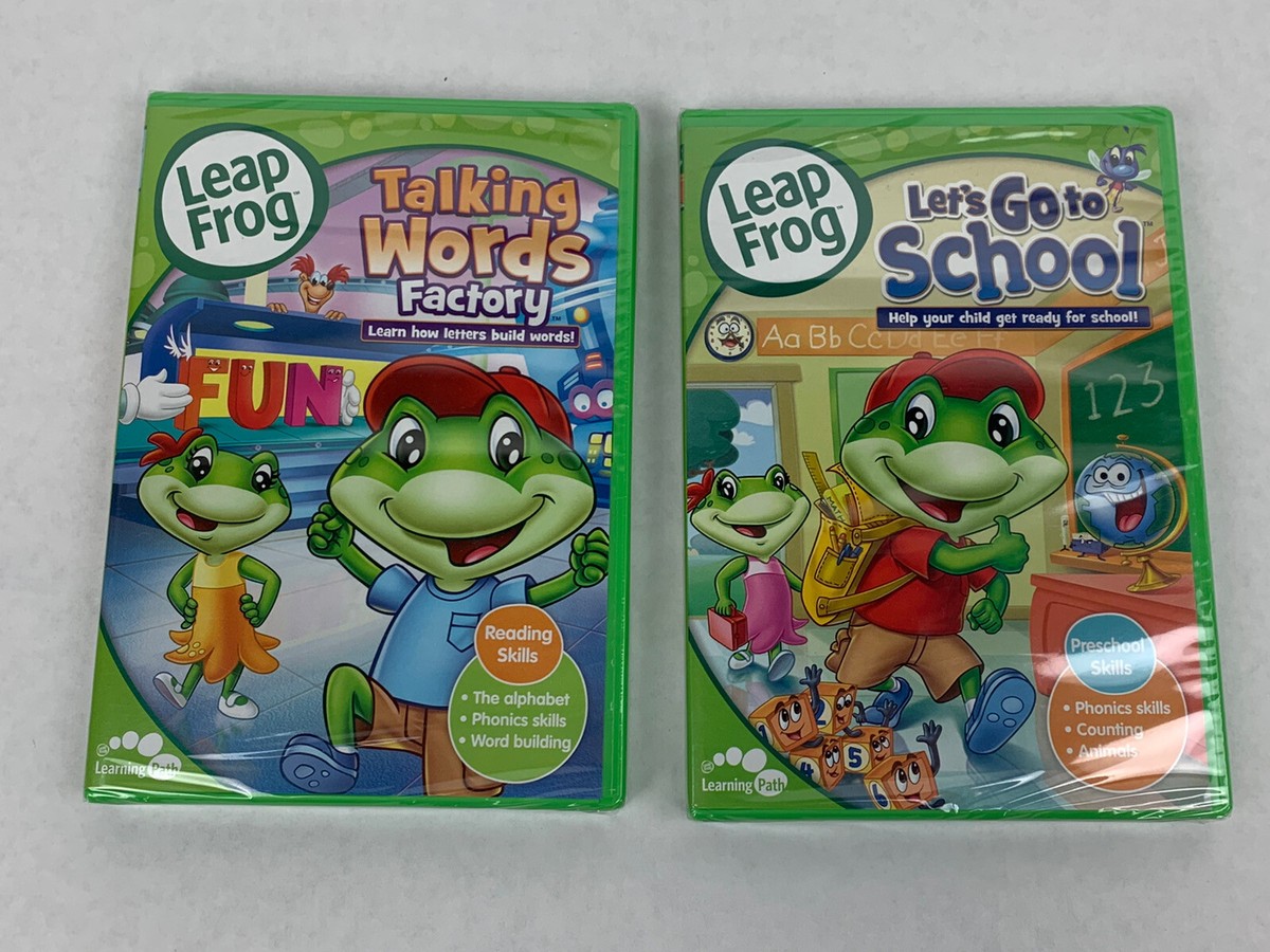 Lot Of 2 Brand New Leap Frog DVD's- Let's Go To School