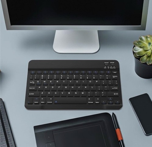 Wireless Rechargeable Bluetooth Keyboard Mouse Combo for iPad Android Tablet - Picture 7 of 7