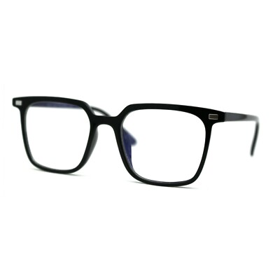 Thin Plastic Rectangular Horn Rim Blue Light Filtering Computer Eyeglasses