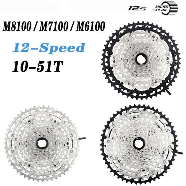 M8100 M7100 M6100 12 velocidades bicicleta de montaña volante 12V piñón 10-51T casete