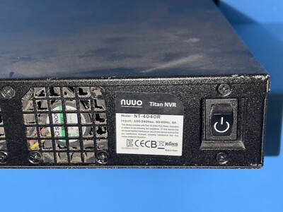 NUUO TITAN NVR NT-4040R 4 BAY NETWORK VIDEO RECORDER NO KEY/NO HDD