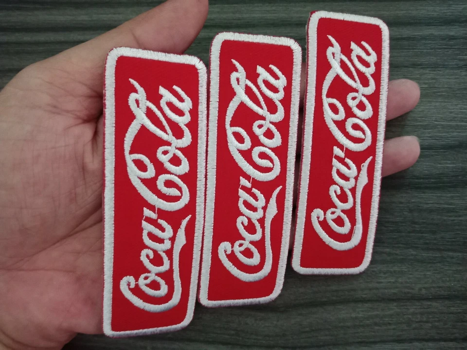 3 pcs Coke Soda CoCA CoLA  Patch Embroidered Iron or Sew on Shirt Jacket bag hat - Image 2 of 4