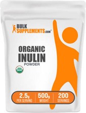 BulkSupplements Organic Inulin Powder - 2.5g per Serving