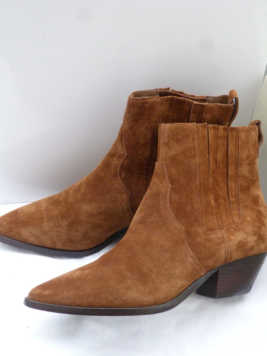 ASH Women's Ankle Boots/Western Style Cowboy Ginger/suede/size UK7