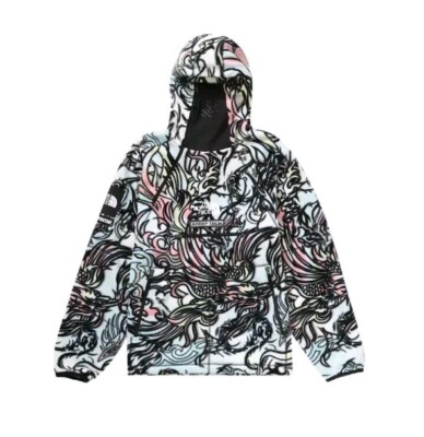SUPREME x The North Face Steep Tech Dragon Multicolor Fleece Jacket Men's size L