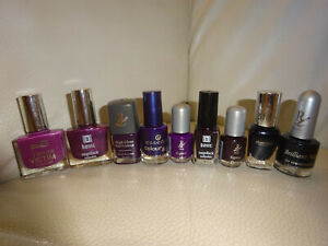 Nagellackset Lila Violett Dunkelrot Schwarz Nagellack Ebay