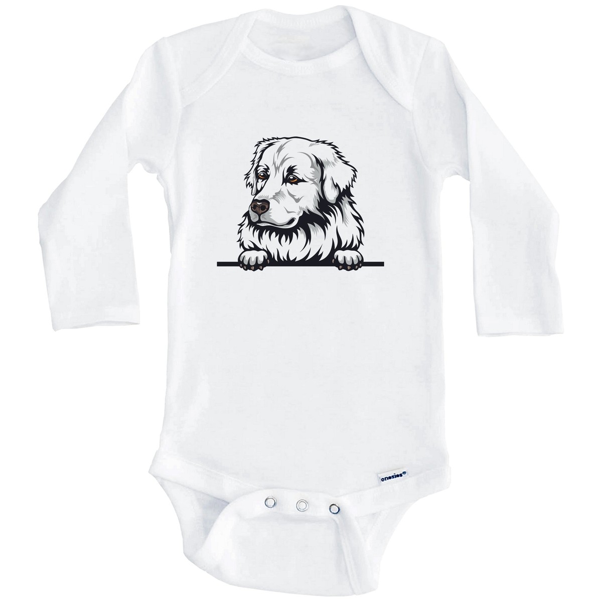 Maremma Sheepdog Dog Breed Cute One Piece Long Sleeve Baby Bodysuit