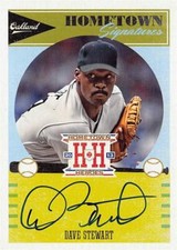 Dave Stewart signed baseball card (Athletics) 2013 Panini Hometown Heroes #HSDS