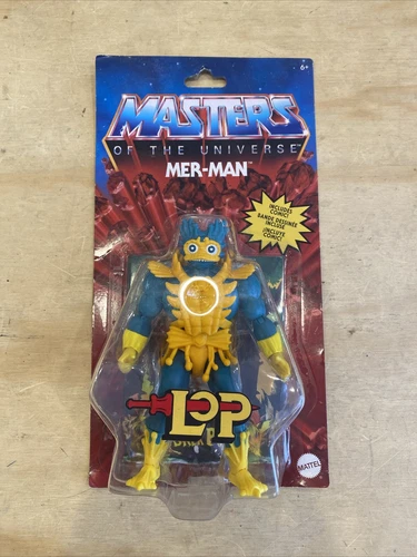 1145) New Masters of the Universe MER-MAN LOP Lord of Power Figure MOTU Origins