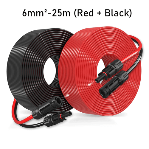 10AWG Solar Panel Extension Cable 4mm²-6mm² Black & Red Solar Connectors PV Kit - Picture 36 of 39
