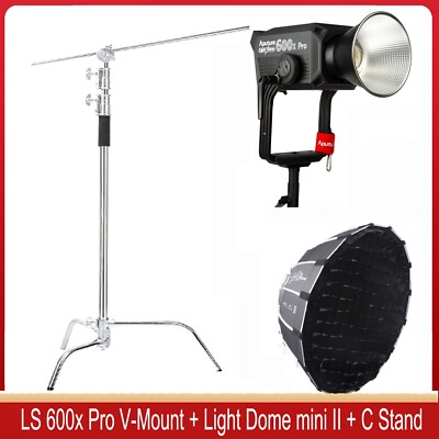 Aputure LS 600x Pro LED Videolicht 2700K~6500K + Light Dome mini III +C Stand