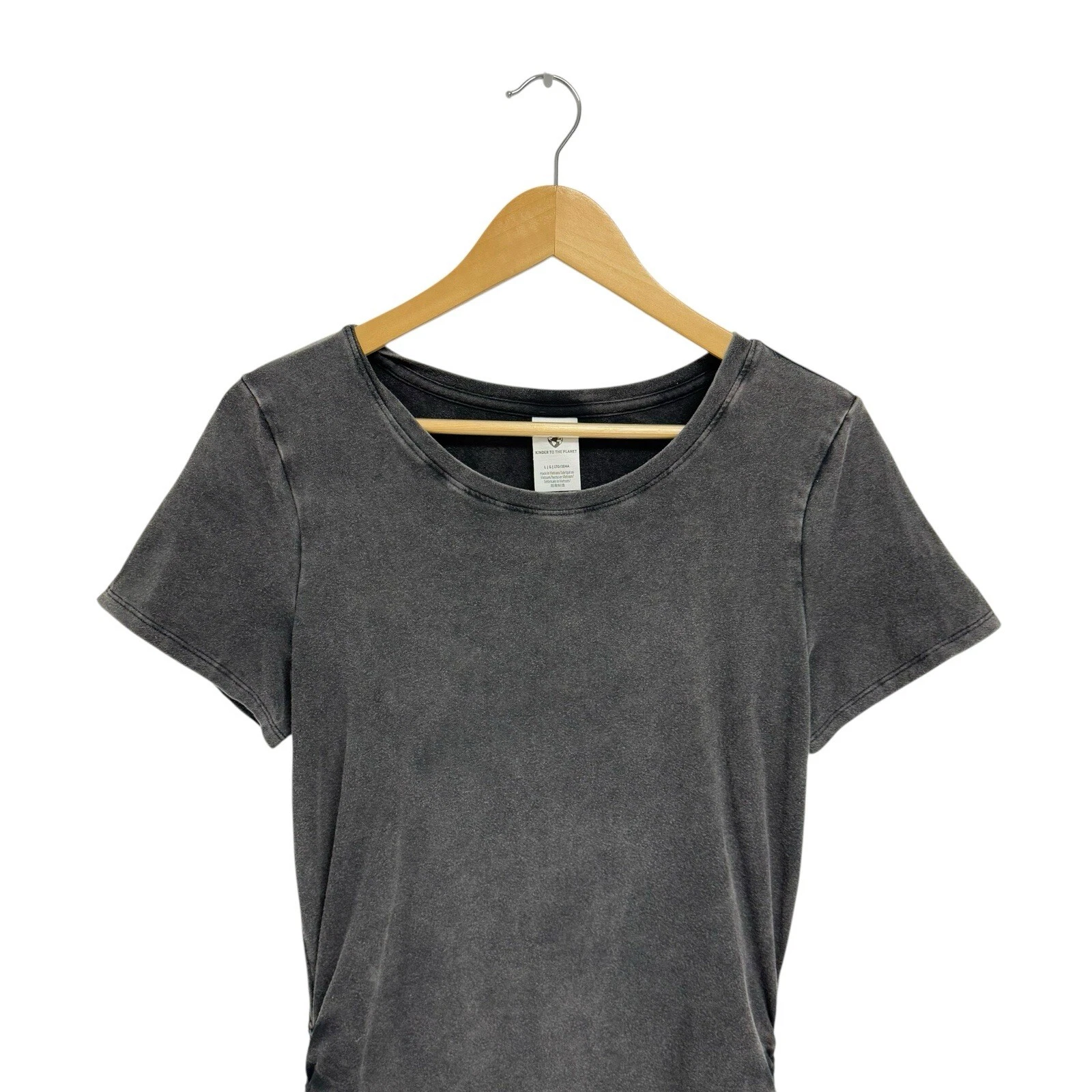 UNDERCOVER Abito ROSA Victorias Secret increspato manica corta girocollo mini maglietta taglia L