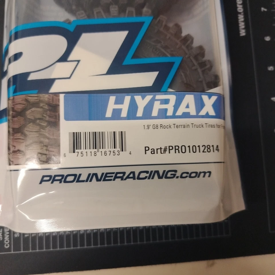 Pro-Line Racing Hyrax 1.9 G8 Rock Terrain Truck Tires 2 PRO1012814 RC Tire - Image 3 of 4