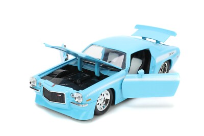 JADA BIGTIME BTM 1971 CHEVY CAMARO BLUE 1:24 DIECAST MODEL NEW IN