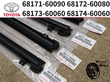 Toyota Genuine 4Runner GX460 OEM Front Rear Inner Door Glass Weatherstrip Set