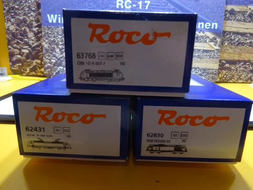 Roco 3 Stück Leerkarton für Lokomotiven      58/37