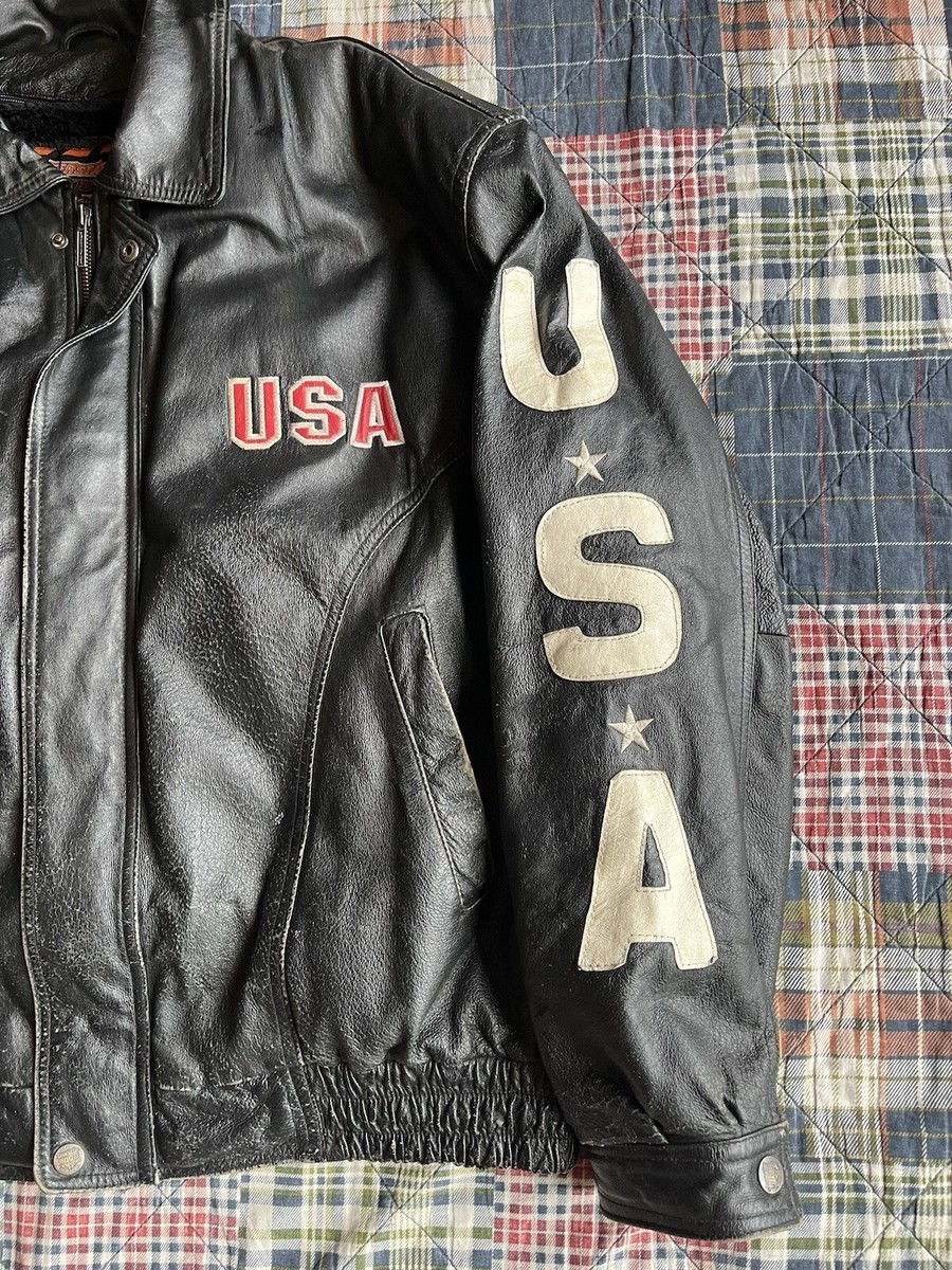 UK製 Interstate Leather シングルライダース 2XLサイズ Vintage Distressed Interstate Leather USA Motorcycle Biker Jacket