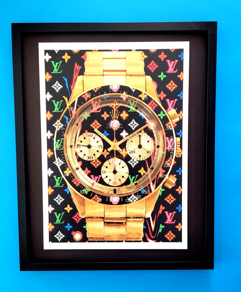 コレクション death nyc DEATH NYC Hand Signed LARGE Print Framed 16x20in COA ROLEX DAYTONA