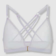  55 Simone Perele Women's Purple Rosalie Wireless Front Close Bra Size 1