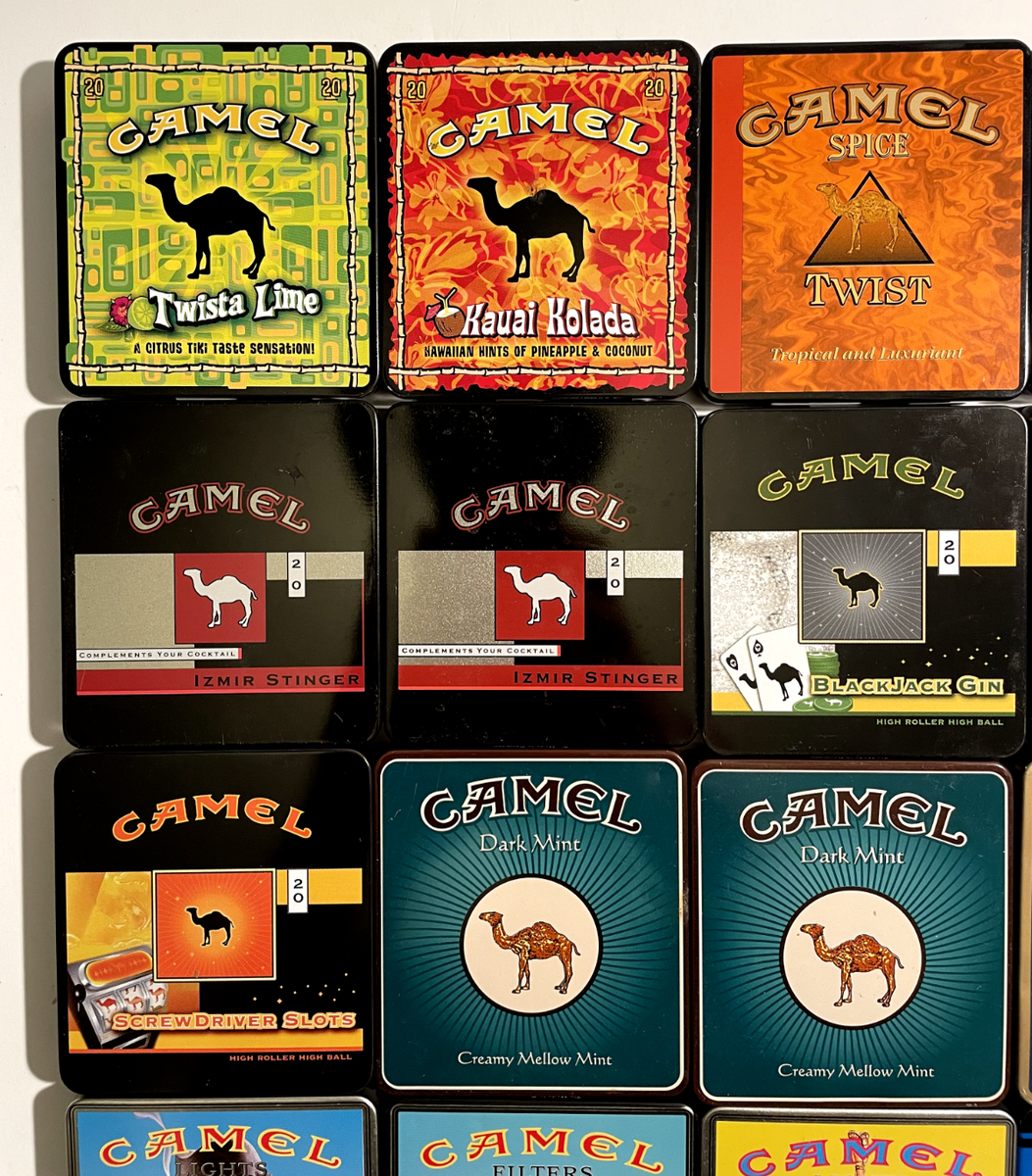 LOT of 16 Camel Vintage Exotic Blends Cigarette Collectible Tins Special  Edition