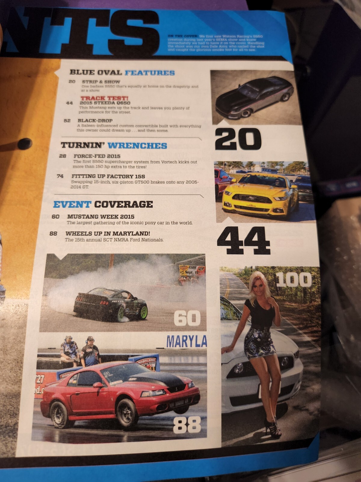 Muscle Mustangs & Fast Fords Magazine December 2015 Strip & Show 927 HP