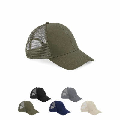 Beechfield Basecall-Cap ORGANIC COTTON TRUCKER CAP Basecap Kappe M?tze Neu B60