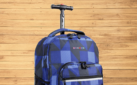 J World New York Sunrise Rolling Backpack Block Navy One 18 Navy Ebay