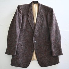 Vtg Pierre Cardin 40L Thick Heavy Tweed USA Made Blazer Sport Coat Jacket