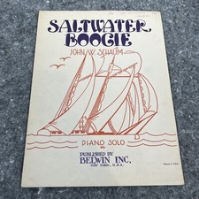 SALTWATER BOOGIE, 1946 edition vintage sheet music.